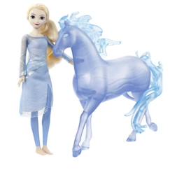 -Poupée Elsa et Nokk de La Reine des Neiges Disney Princess - Figurines articulées pour enfant de 3 ans et plus