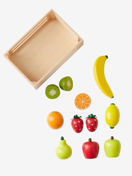 Cagette de fruits en bois FSC® pour dinette multicolore 4 - vertbaudet enfant 