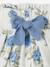 Short cérémonie en gaze de coton finitions écailles fille bleu+bleu imprimé+rose nude 6 - vertbaudet enfant 