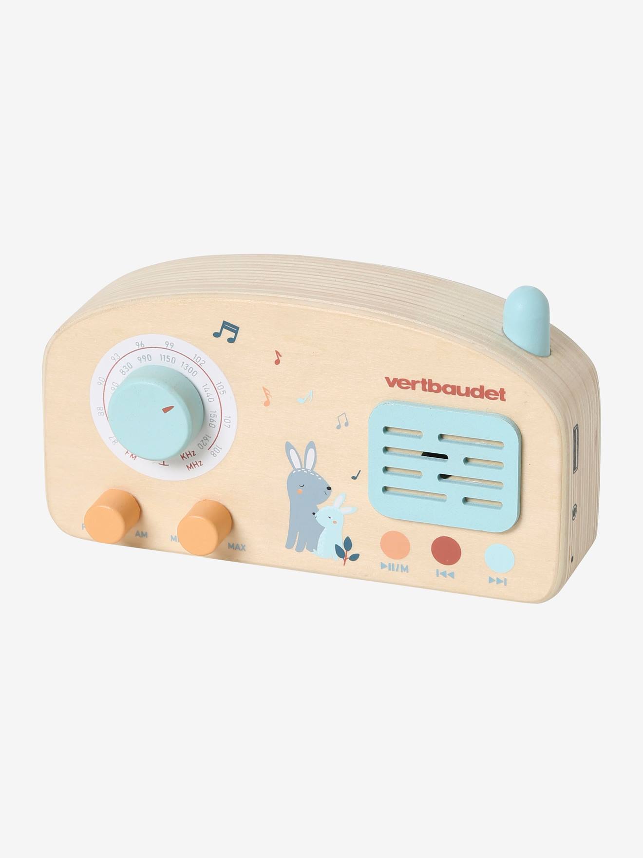 Radio musicale en bois FSC® LES AMIS DE LA FORÊT bois