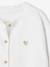 Cardigan basics en tricot bébé broderie coeur blanc+rose poudré 3 - vertbaudet enfant 