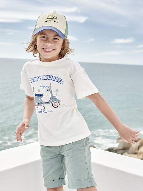 Tee-shirt motif scooter garçon. blanc 4 - vertbaudet enfant 