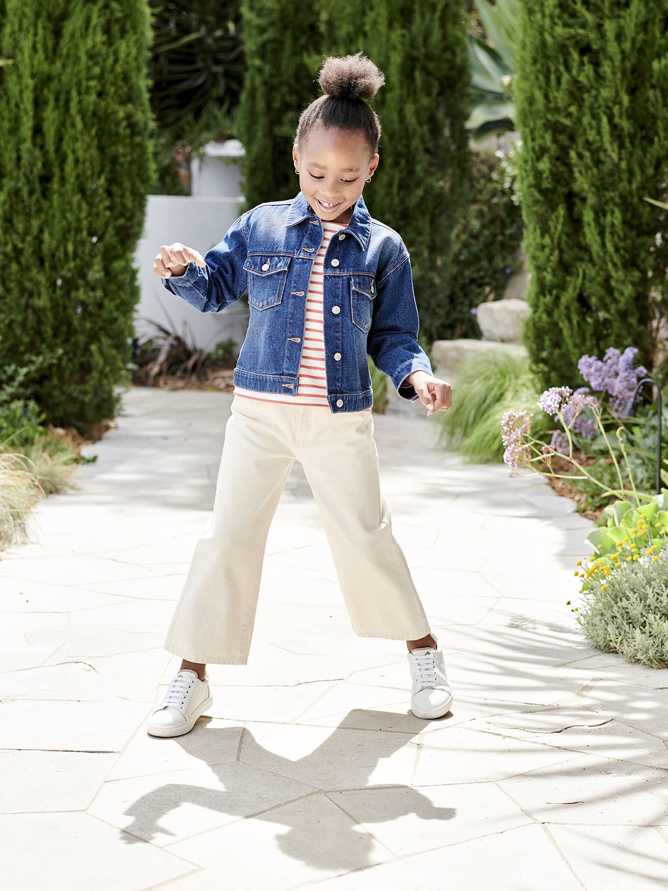 Veste en jean personnalisable fille bleu jean