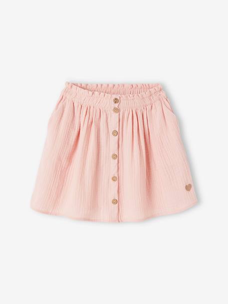 Fille-Jupe fille en gaze de coton 