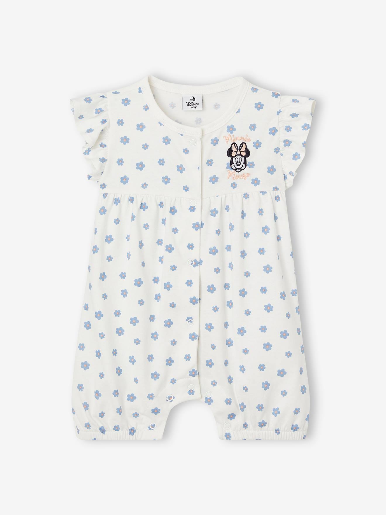 Combinaison short bébé fille Disney® Minnie blanc imprimé