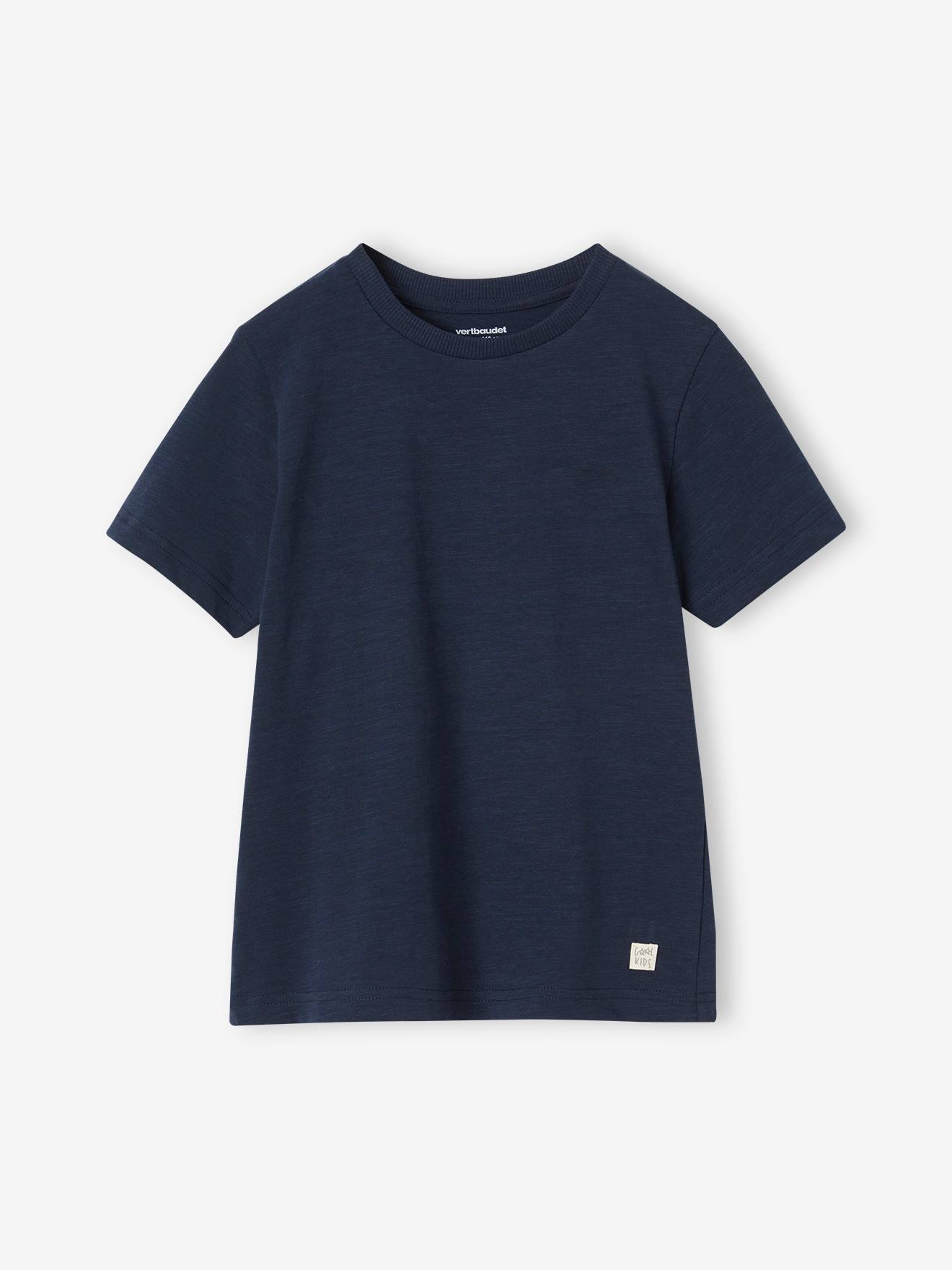 Vertbaudet - T-shirt personnalisable garçon manches courtes marine