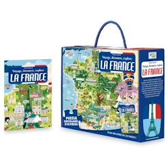 Jouet-Livres-Puzzle & Livre - Voyagez, découvrez, explorez, La France