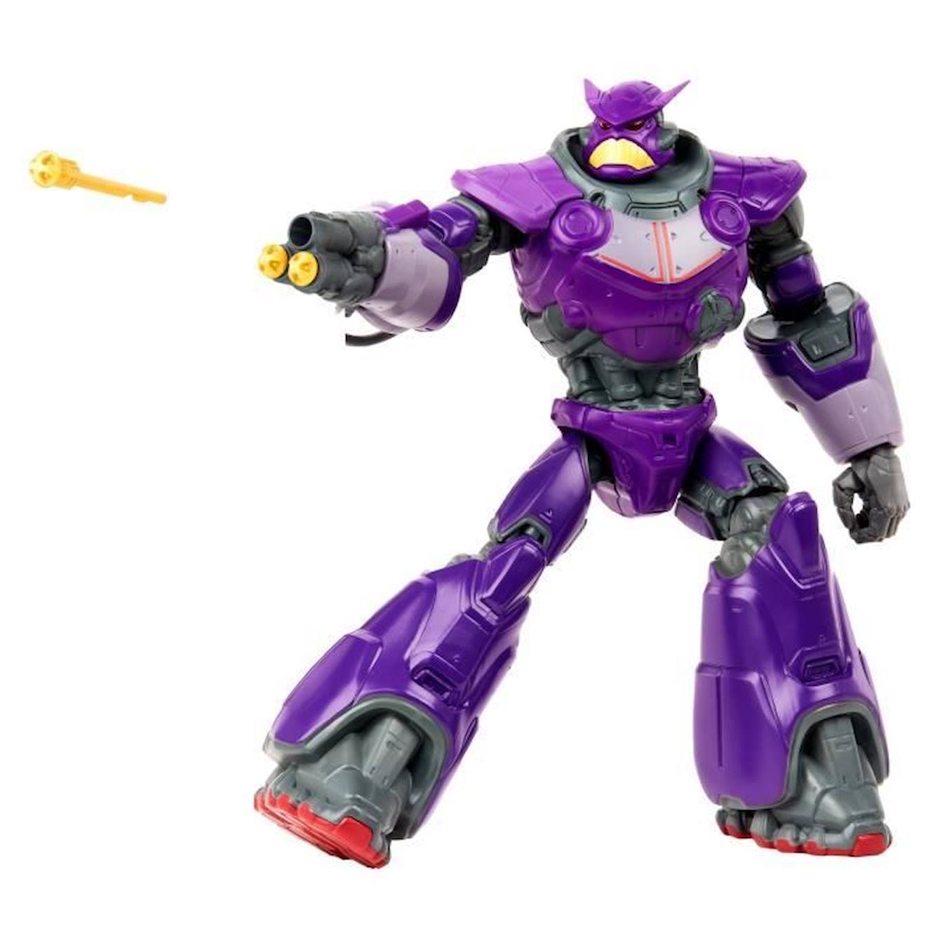 Figurine Buzz - Mattel - Mega Zurg Articulé Sons Et Lumières - Extérieur - Mixte - 3 Ans Et + Violet