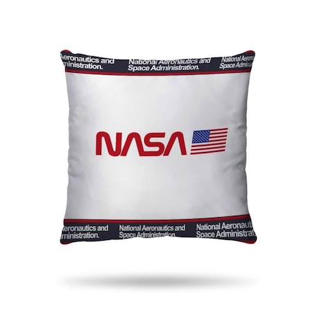 NASA - Housse de couette 1 personne 140 x 200 cm 100% coton + taie d'oreiller 63 x 63 cm - blanc BLANC 4 - vertbaudet enfant 