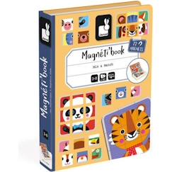 Jeu Magnétique - JANOD - Magnéti'book Mix & Match - Animaux - 72 magnets  - vertbaudet enfant