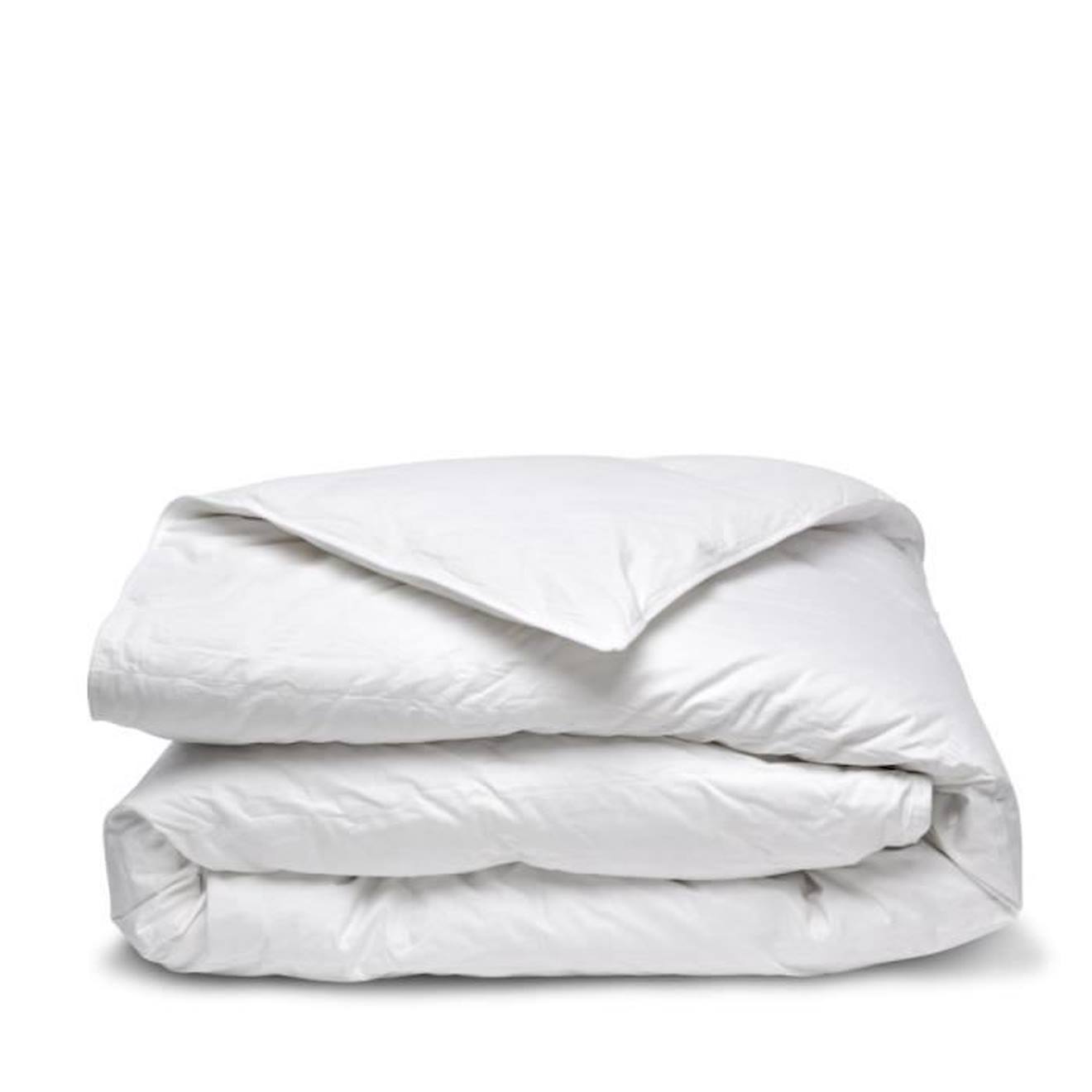 Bleu Calin - Bleu Calin Couette Duvet Été - Légère Et Gonflante - 150g/m2 90% Duvet De Canard - Enveloppe 100% Percale De Coton - 140x200cm Blanc