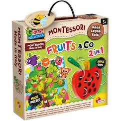 Fruit & Co 2 en 1 - jeu d'apprentissage en bois - basé sur la méthode Montessori - LISCIANI  - vertbaudet enfant