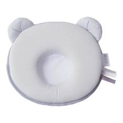 Cale Tête Bébé P'tit Panda Air+ - 0-6 Mois - Mousse Mémoire Forme - Respirant - Luttre Contre Plagiocéphalie - 21x19cm Gris  - vertbaudet enfant