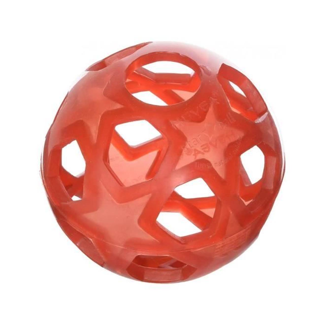 Jouet - Hevea - Star Ball En Caoutchouc Nature - Mixte - Rouge - A Partir De 3 Ans - Intérieur Rouge