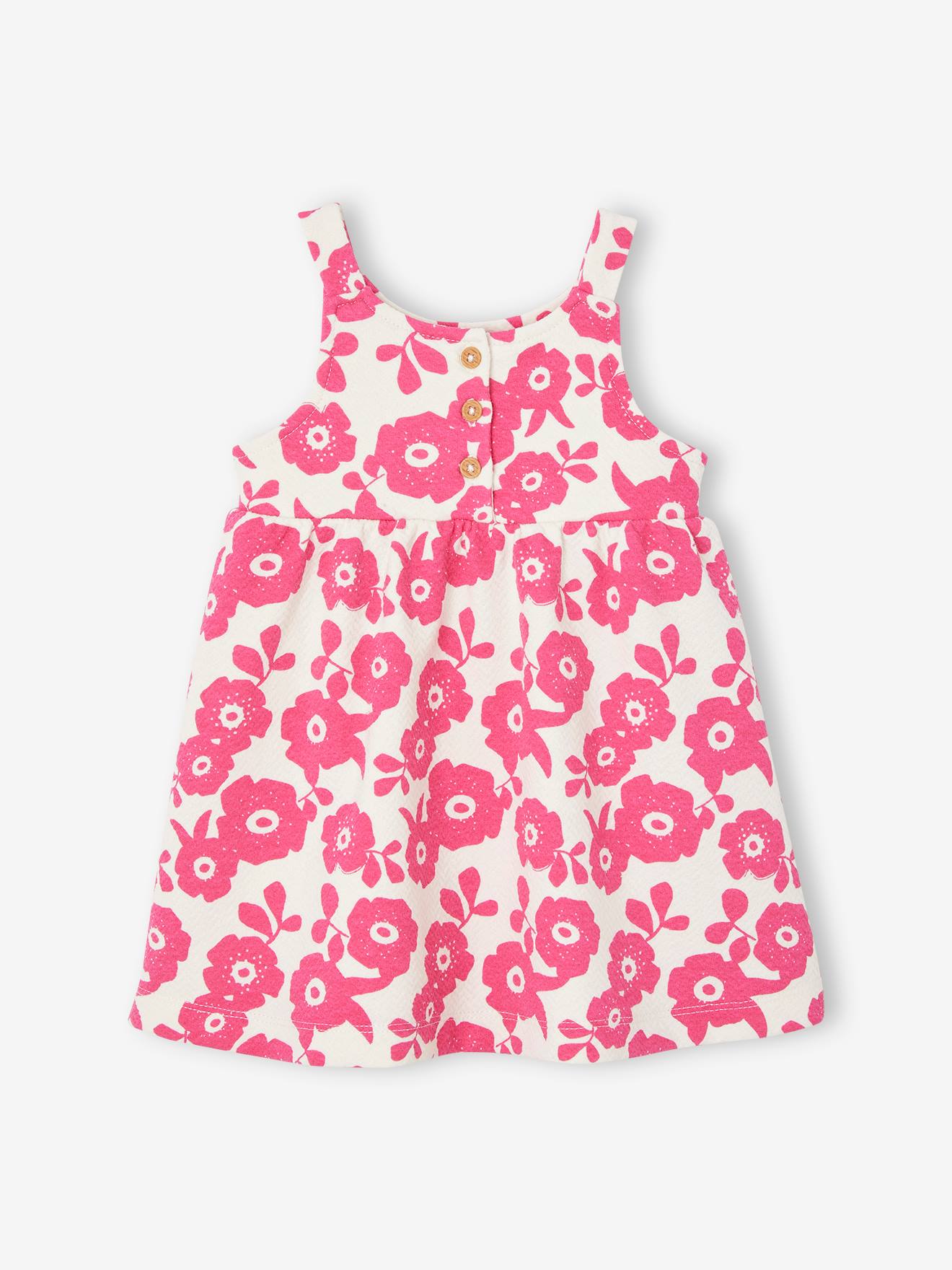 Robe bébé sans manches fuchsia