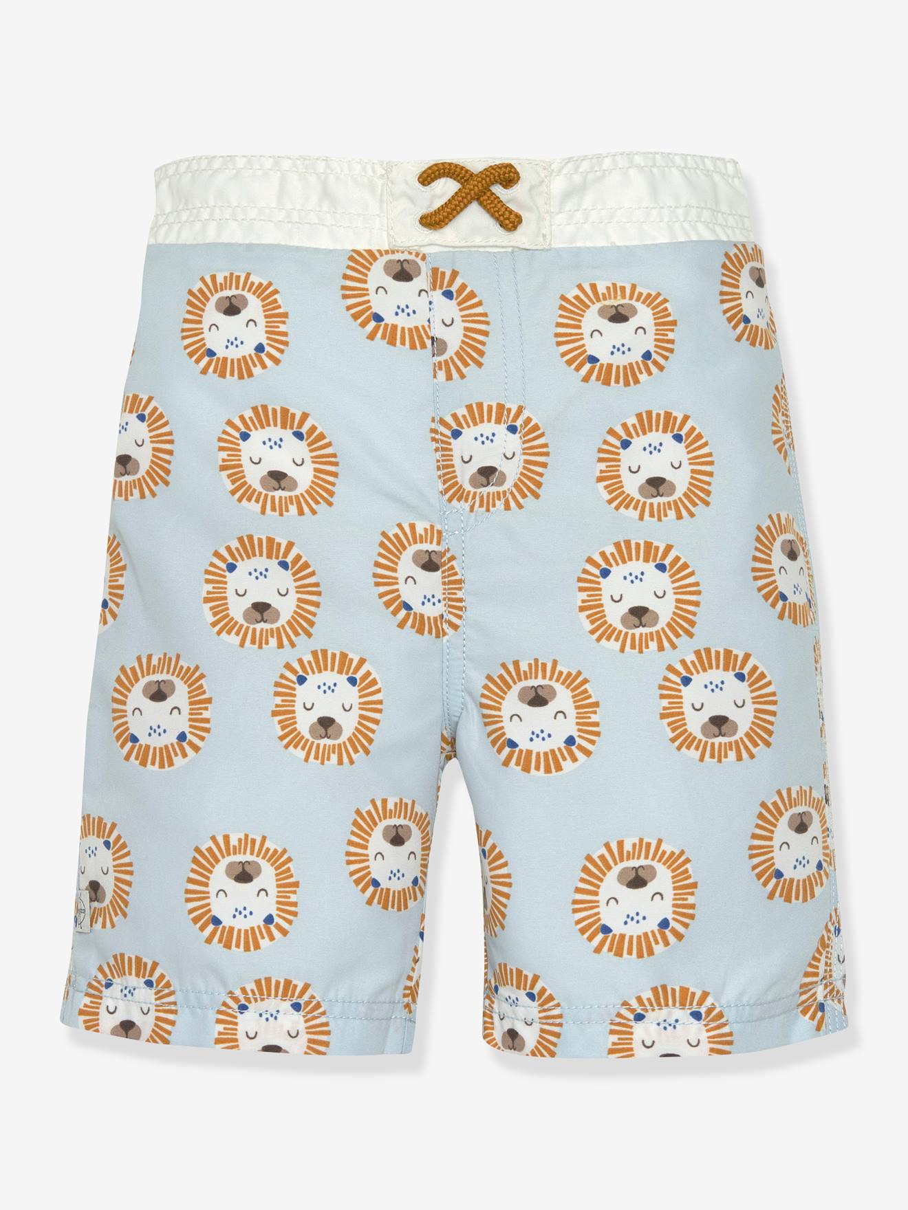 Short de bain avec couche bébé LÄSSIG bleu imprimé