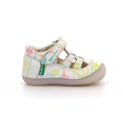 Chaussures-Chaussures fille 23-38-Ballerines, babies-KICKERS Salomés Sushy blanc