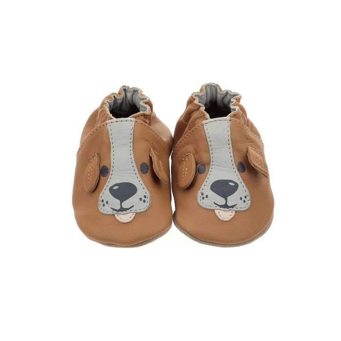 Robeez Chaussons Sweety Dog Rose Beige