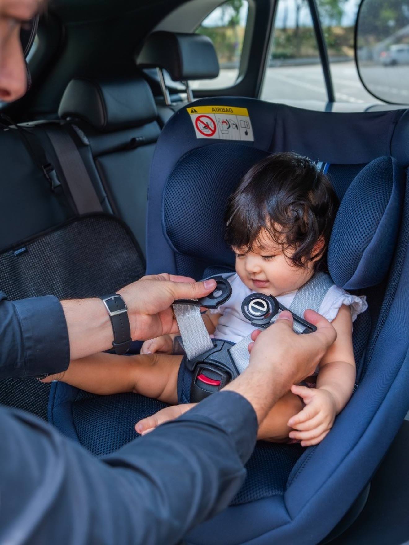 2 Clips Poitrine Pour Siège Auto Enfant - Pince De Sécurité Ceinture - Pour Siège Auto, Poussette, Chaise Haute - Noir - Sécurité Bébé