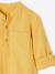 Chemise en gaze de coton personnalisable garçon manches retroussables Bleu moyen+écru+jaune+vert 18 - vertbaudet enfant 