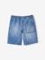 Bermuda garçon jean facile à enfiler bleu imprimé+denim gris+double stone+rayé bleu+stone 30 - vertbaudet enfant 