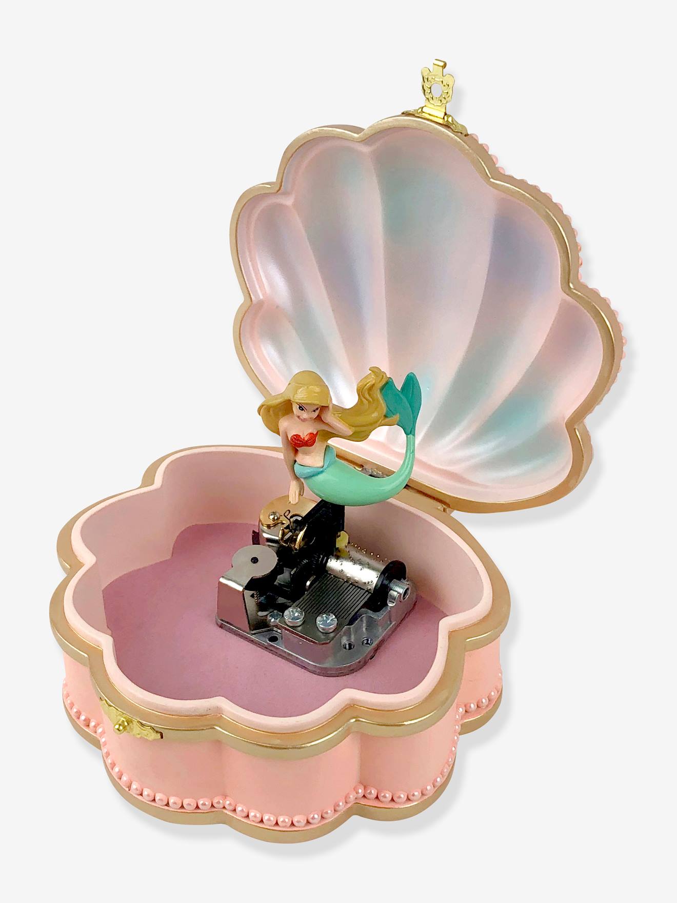 Boite À Bijoux Collector Sirène Dans Coquillage -trousselier Rose