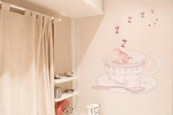 Linge de maison et décoration-Décoration-Papier peint, sticker-Sticker mural décoratif  "La tasse de thé"