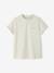T-shirt rayures brillantes personnalisable fille écru+marine 2 - vertbaudet enfant 