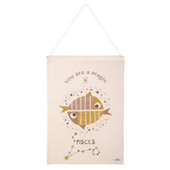 -Décoration murale - Nattiot - Little Pisces - Coton - Rectangulaire - 40x50 cm