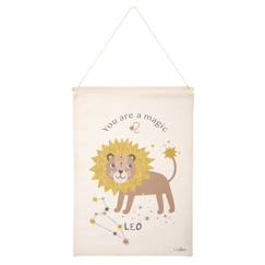 -Décoration murale - Nattiot - Little Leo - Coton - Beige - 40x50 cm