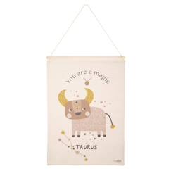 -Décoration murale - Nattiot - Little Taurus - Coton - Beige - 40x50 cm