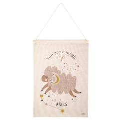 -Décoration murale - Nattiot - Little Aries - Coton - Beige - 40x50 cm