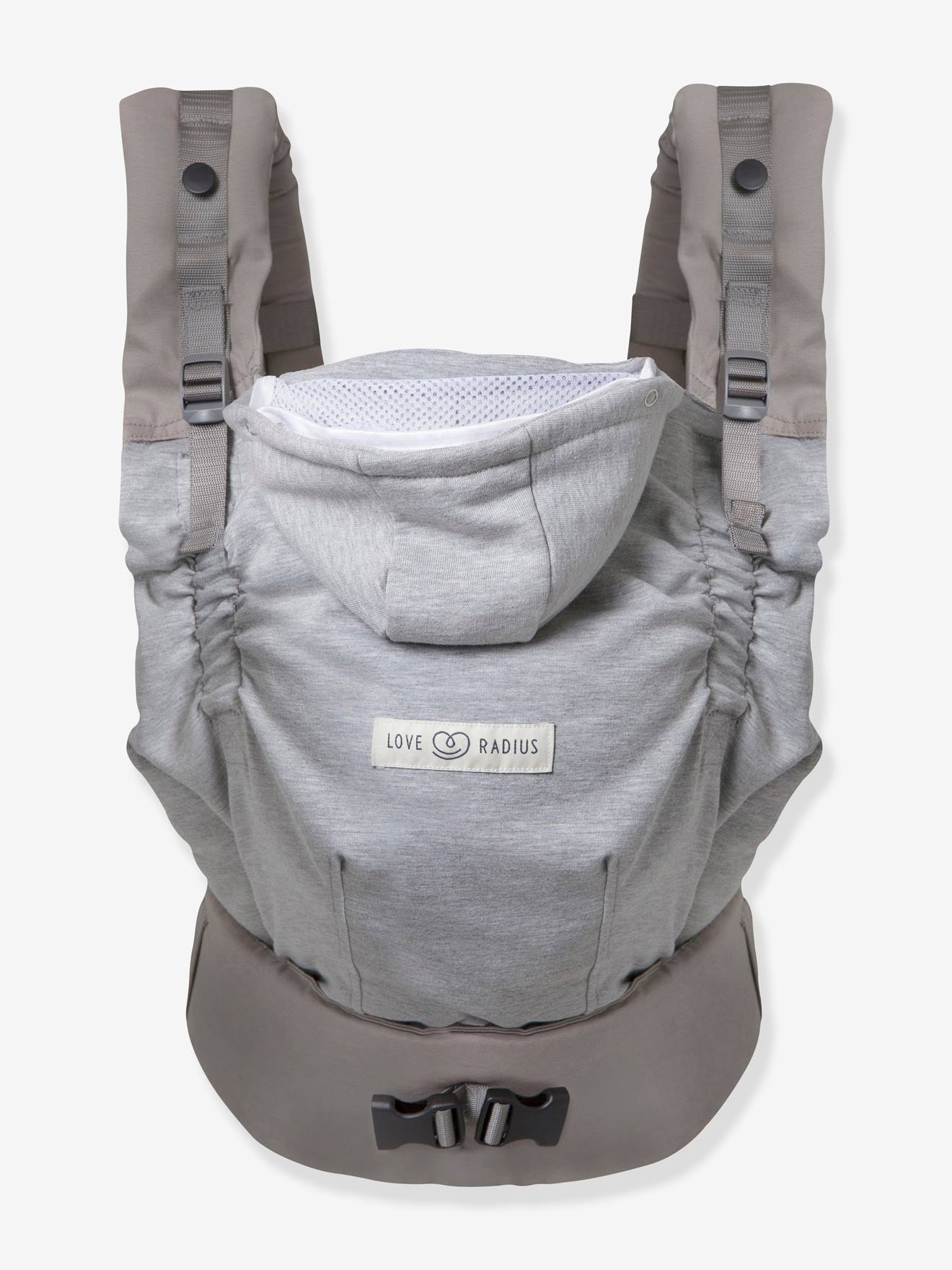 Porte-bébé physiologique HoodieCarrier 2 gris athlétique (Love Radius) - Image 1