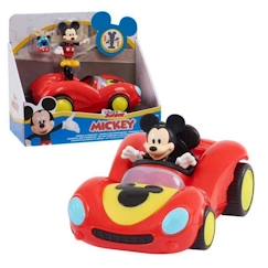 Mickey, Véhicule avec 1 figurine 7,5 cm et 1 accessoire, Modèle Course, Jouet pour enfants dès 3 ans, MCC062  - vertbaudet enfant