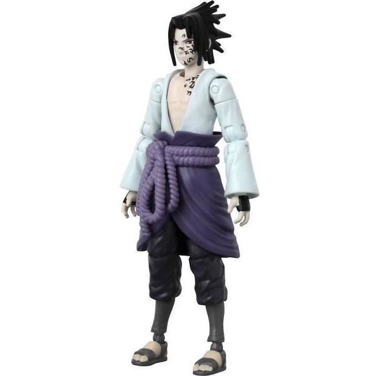 Figurine Articulée Sasuke 17cm - Anime Heroes Beyond - Naruto Shippuden - Bandai Blanc