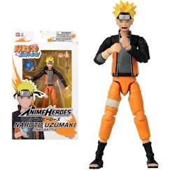 -Figurine Anime Heroes - Bandai - Naruto Shippuden - Naruto Uzumaki (Final Battle) - 17 cm