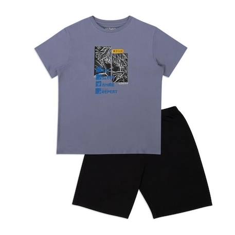 Garçon-Pyjama court ATHENA ECOPACK MANGA - Garçon - Gris