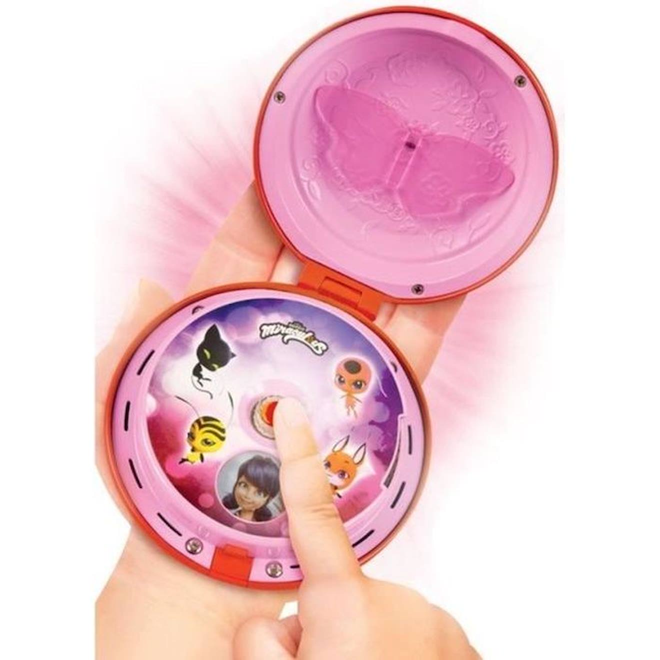 Téléphone Magique Ladybug - Bandai - Miraculous - 30 Phrases - Enfant 4 Ans - Rose Violet Violet