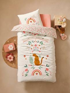 Linge de maison et décoration-Linge de lit enfant-Housse de couette-Pack housse de couette + taie d'oreiller LATINO VIBES, avec coton recyclé