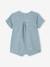 Pyjashort en gaze de coton bébé personnalisable bleu grisé+écru 3 - vertbaudet enfant 