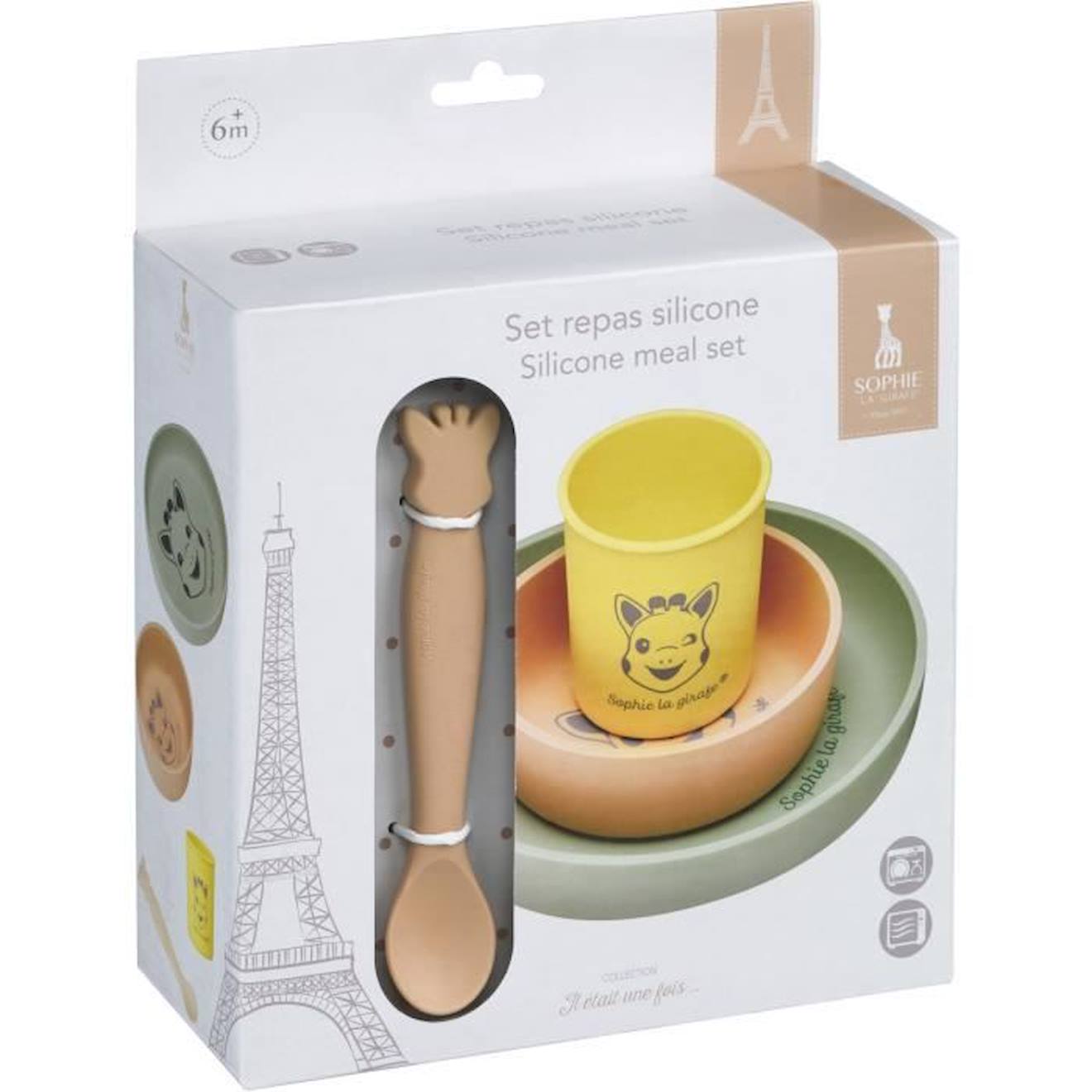 Set De Repas Silicone Vulli Sophie La Girafe Beige (Vulli) - Couverture