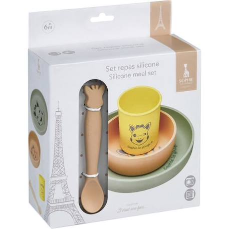 Vulli - Set De Repas Silicone Vulli Sophie La Girafe Beige