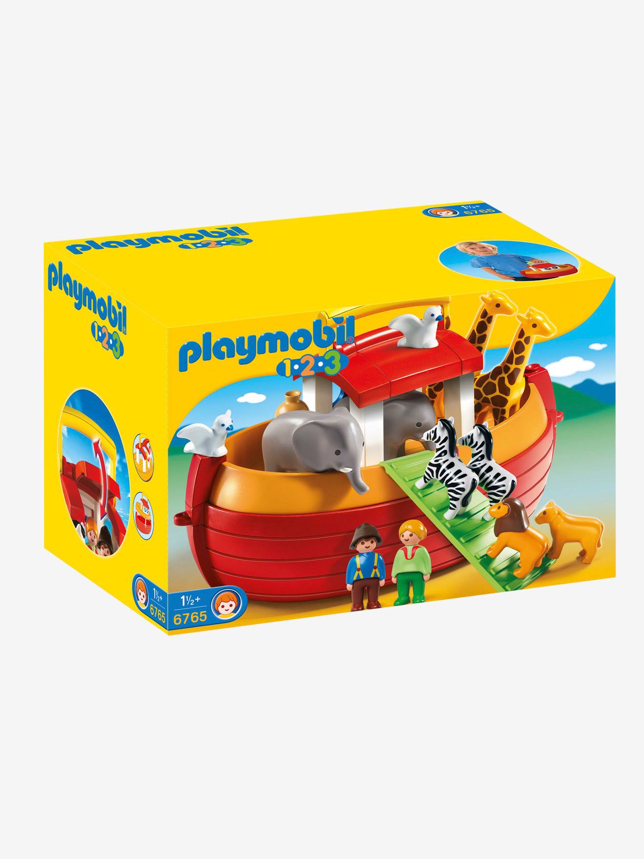 PLAYMOBIL - 6765 Arche De Noé Transportable Playmobil 1, 2, 3 Multicolore