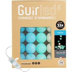 -Guirlande lumineuse boules coton LED USB - GUIRLED - Horizon - 32 boules 3,2m - 3 intensités - Veilleuse bébé 2h