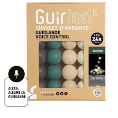-Guirlande lumineuse wifi boules coton LED USB - Commande Vocale - Maison connectée - Amazon Alexa & Google Assistant -  24 boules