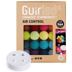 -Guirlande lumineuse boules coton LED USB - Télécommandée - Veilleuse bébé 2h - 4 intensités - Arlequin