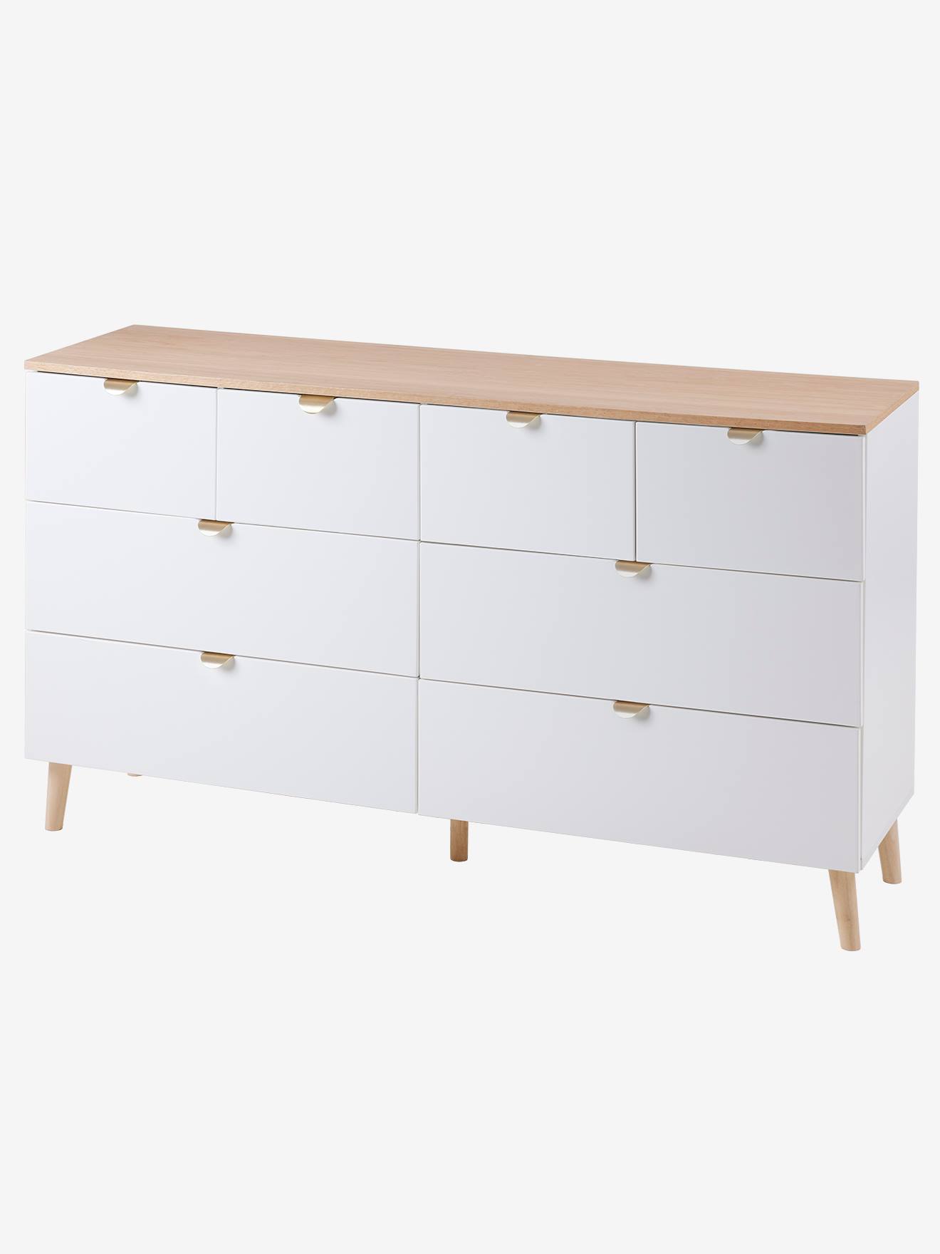 Commode double avec 8 tiroirs MERVEILLES blanc (Vertbaudet) - Image 2