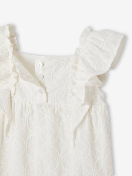Combinaison bébé brodée cérémonie écru 6 - vertbaudet enfant 