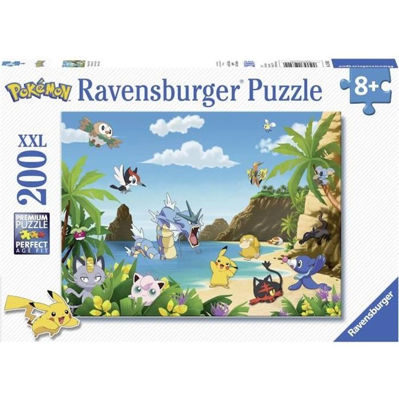 Puzzle 200 Pièces Xxl - Ravensburger - Attrapez-les Tous ! - Pokémon - Dessins Animés Et Bd - Garant