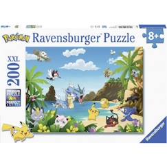 -Puzzle 200 pièces XXL - Ravensburger - Attrapez-les tous ! - Pokémon - Dessins animés et BD - Garantie 2 ans